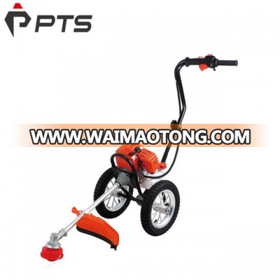 Professional 2 Stroke Hand Push Brush Cutter With 2 Wheels brush cutter